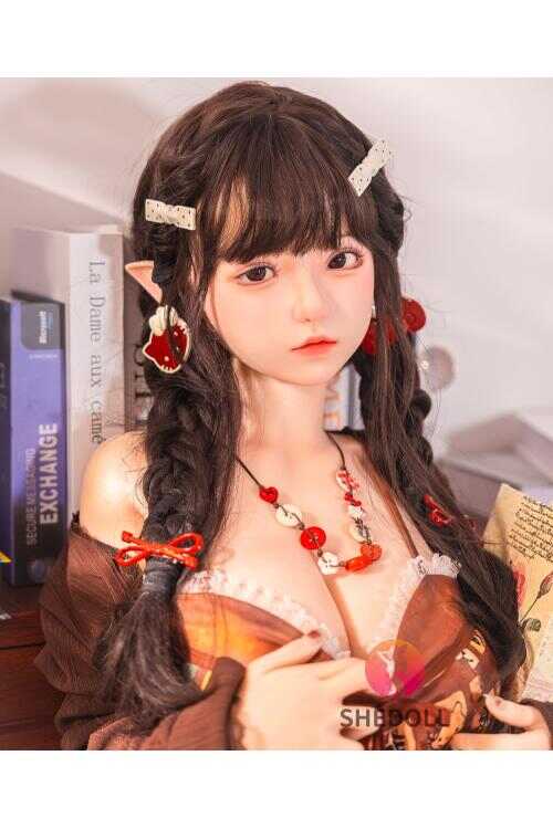 SHEDOLL エリン（Aileen） 145cm エルフ書姫 · Gカップレースドレス · 発熱軽量ボディ · 異世界同棲人形